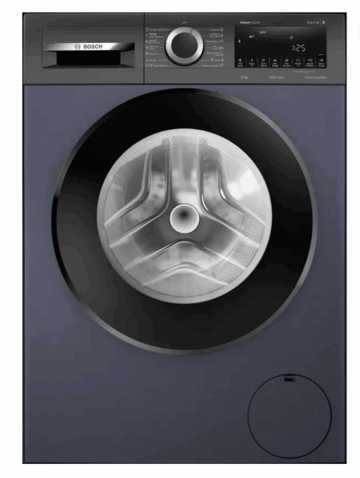 BOSCH 8 kg Fully Automatic Front Load Washing Machine with In-built Heater Blue  (WM WGA1320TIN)